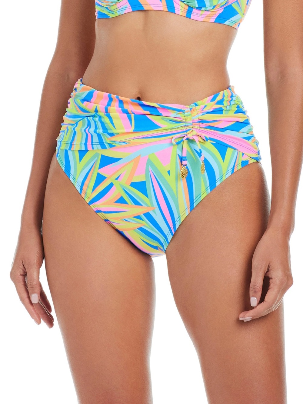 Bleu Rod Beattie Women’s On The Bright Side High-Waist Bikini Bottom Size 6